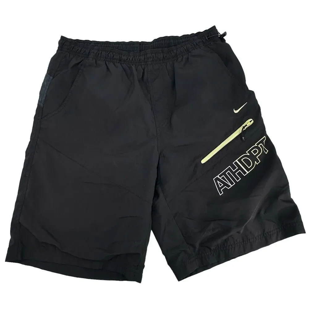 Vintage Y2K Nike Swim Shorts Men's‎ Size Large Black Trunks Fully Lined Pockets